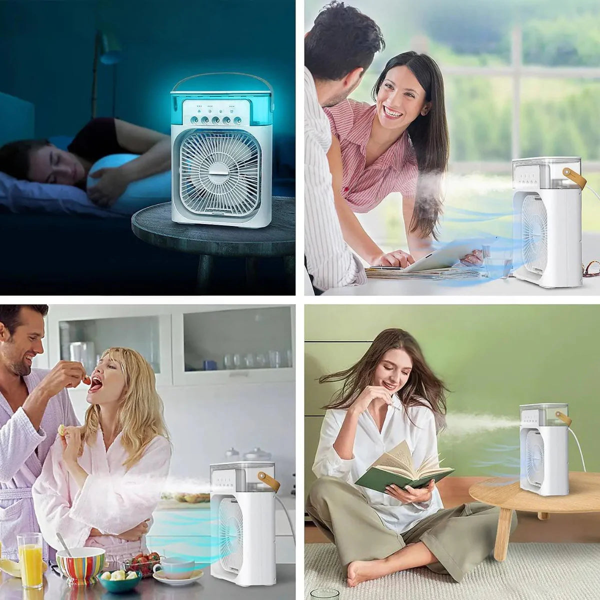Ventilador enfriador y pulverizador