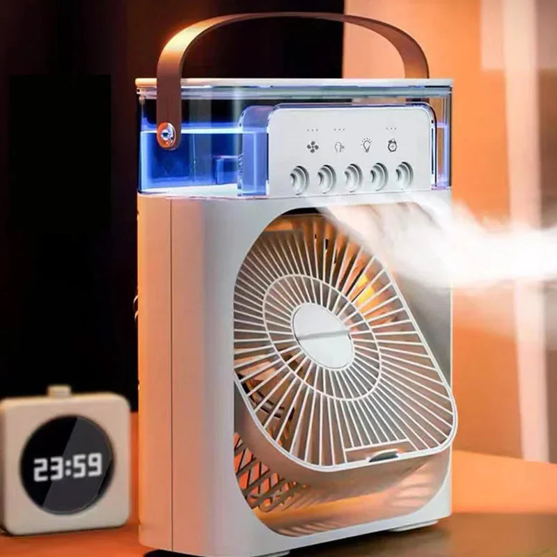 Ventilador enfriador y pulverizador