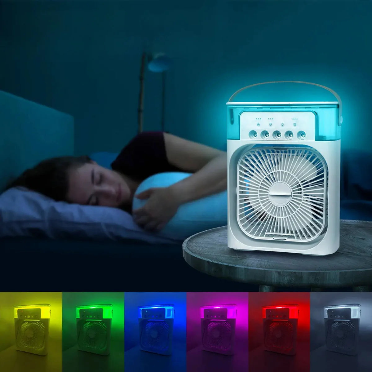 Ventilador enfriador y pulverizador